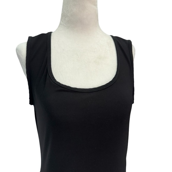Frank Lyman Black Scoop Neck Sleeveless Midi Dress Size 10 - Picture 4 of 9